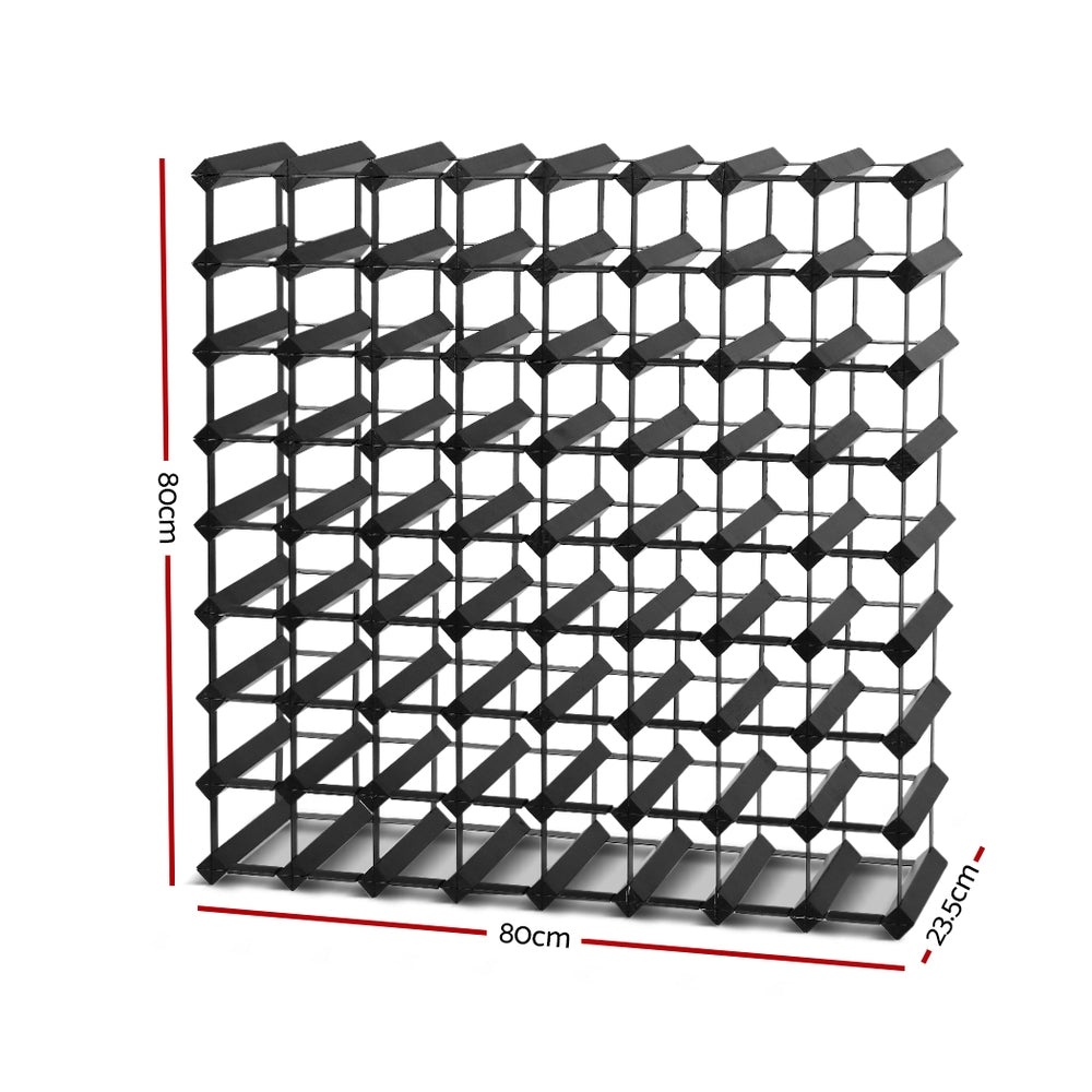 Artiss 12 20 42 72 Bottle Timber Wine Rack Storage Wooden Racks Black