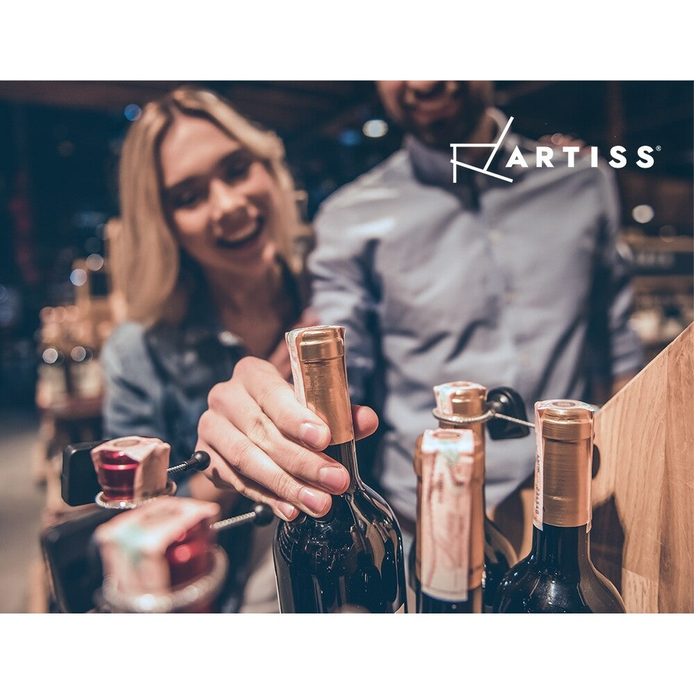 Artiss 12 20 42 72 Bottle Timber Wine Rack Storage Wooden Racks Black