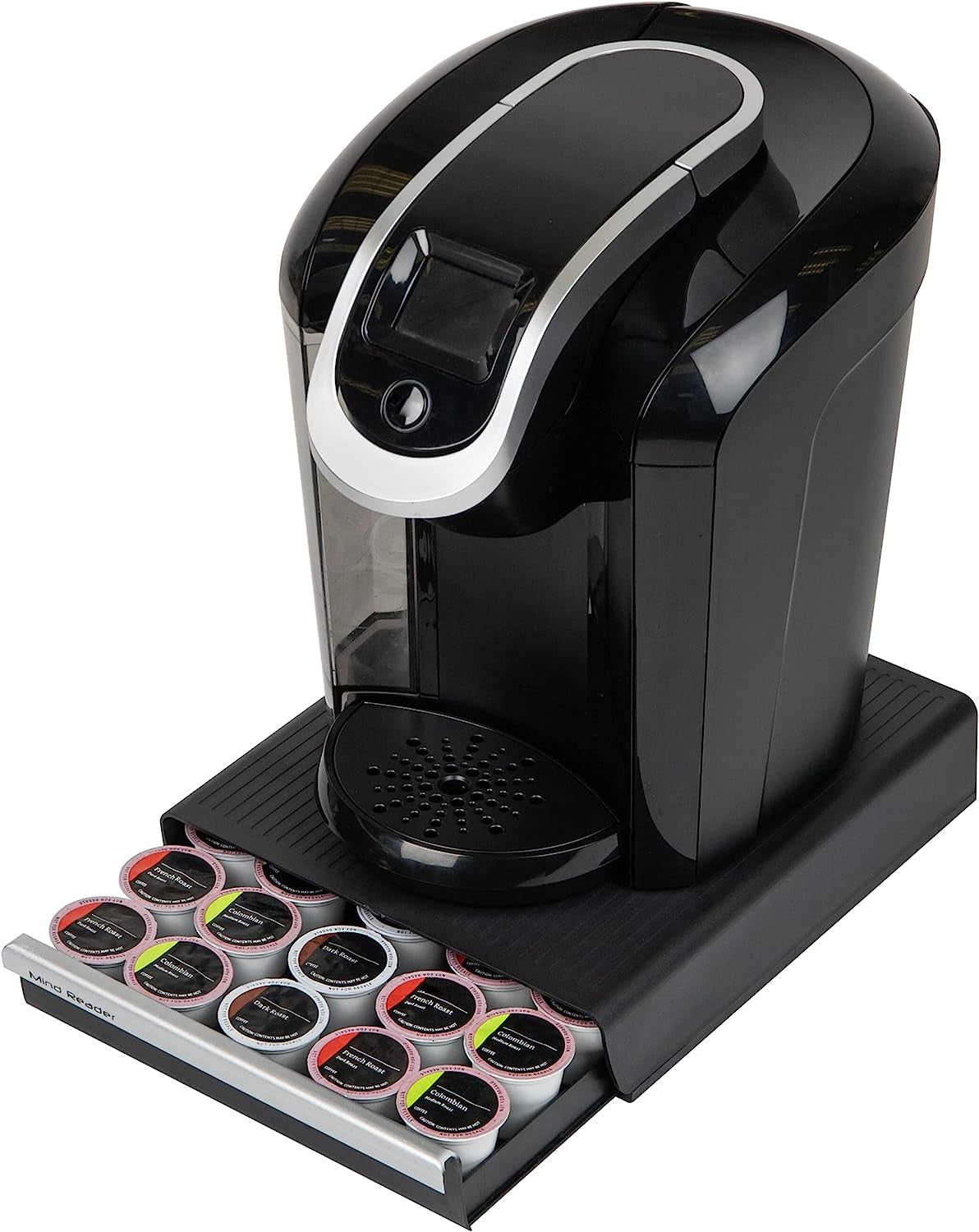 "Coupe" 30 Capacity Coffee Pod Drawer, Black