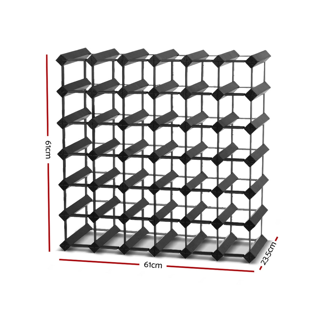 Artiss 12 20 42 72 Bottle Timber Wine Rack Storage Wooden Racks Black