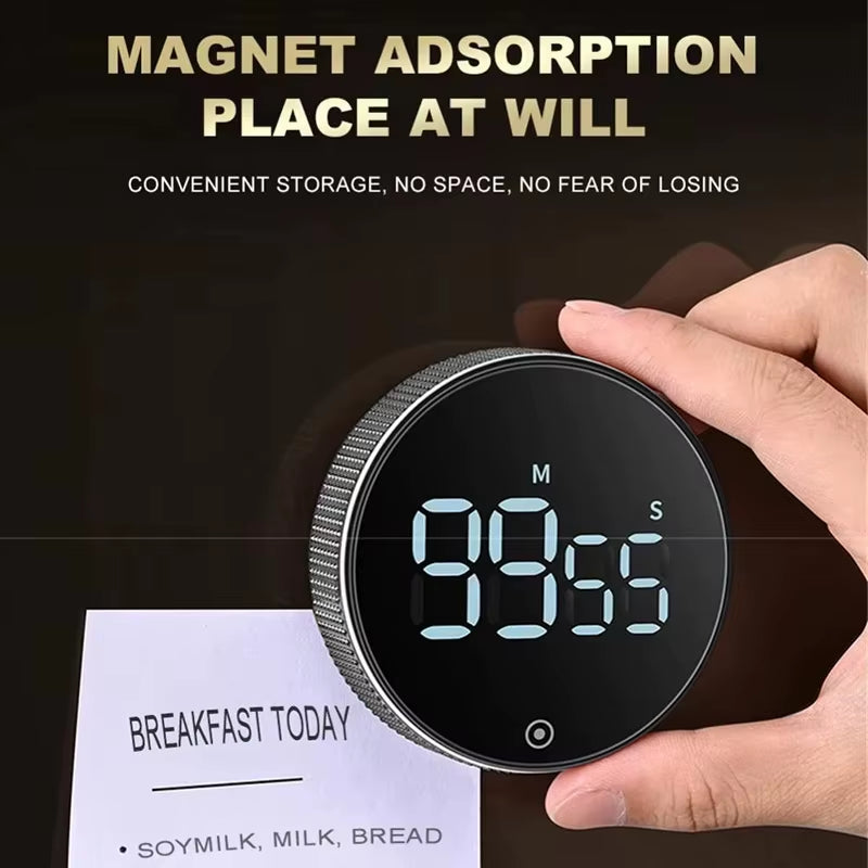 Magnetic Digital Timers Manual Countdown Kitchen Timer Countdown Clock Mechanical Counter for Cooking Shower Study