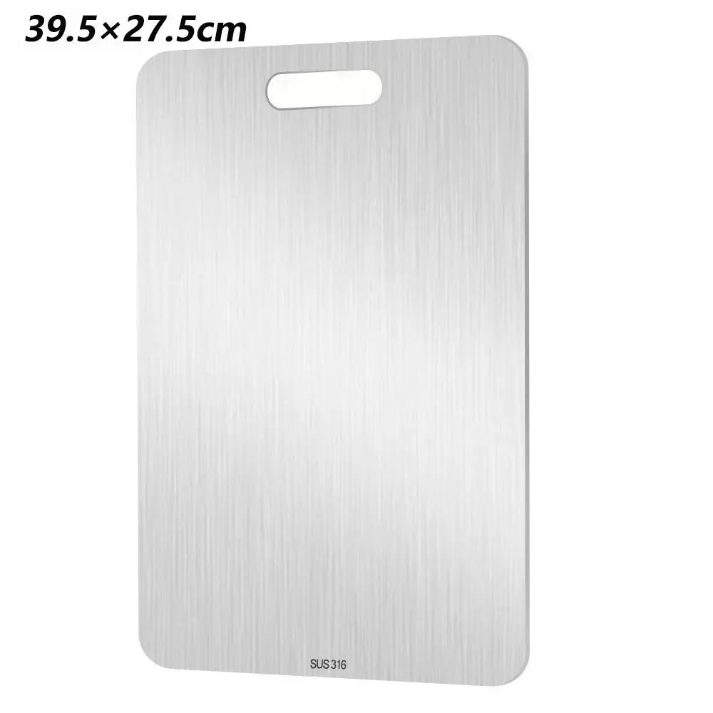 Thickened Stainless Steel Cutting Board Antibacterial and Mildew-Proof Household Cutting Board Kitchen Kneading Dough Board