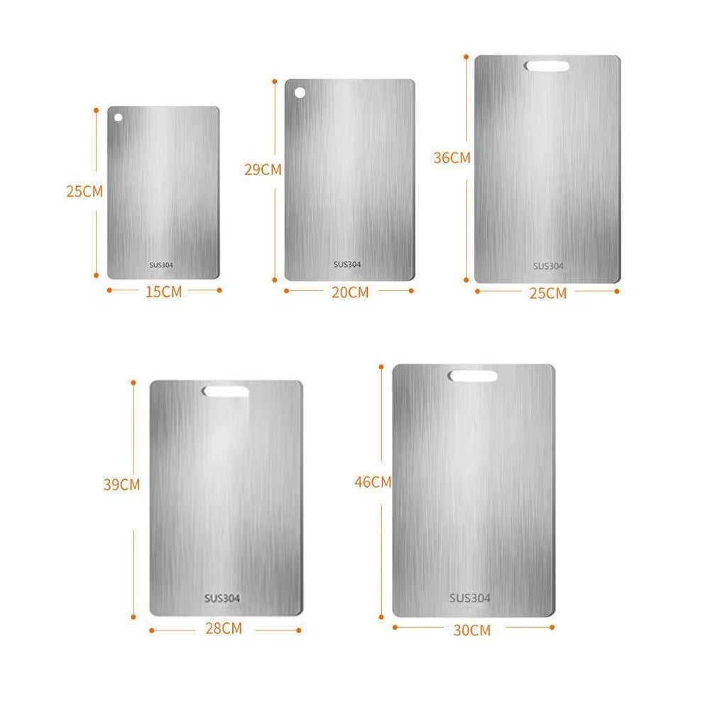 Thickened Stainless Steel Cutting Board Antibacterial and Mildew-Proof Household Cutting Board Kitchen Kneading Dough Board