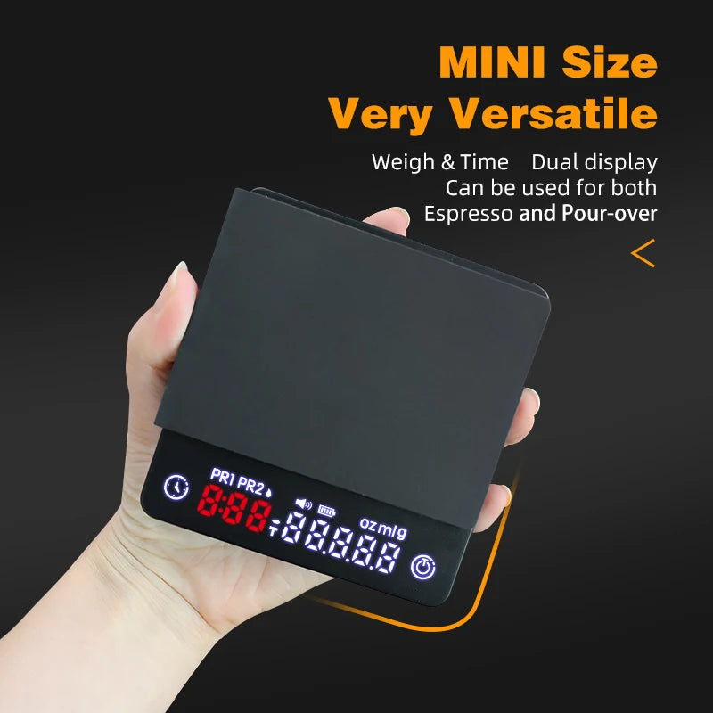 Espresso Digital Scale with Timer Usb 3Kg Electronic Precision Portable Barista Tool Kitchen Home Coffee Accessories