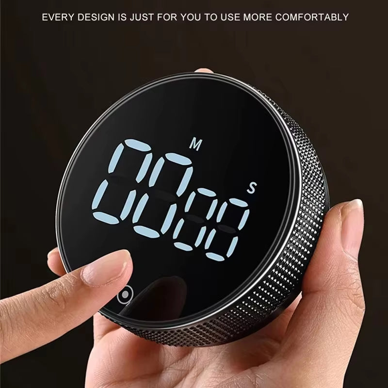 Magnetic Digital Timers Manual Countdown Kitchen Timer Countdown Clock Mechanical Counter for Cooking Shower Study