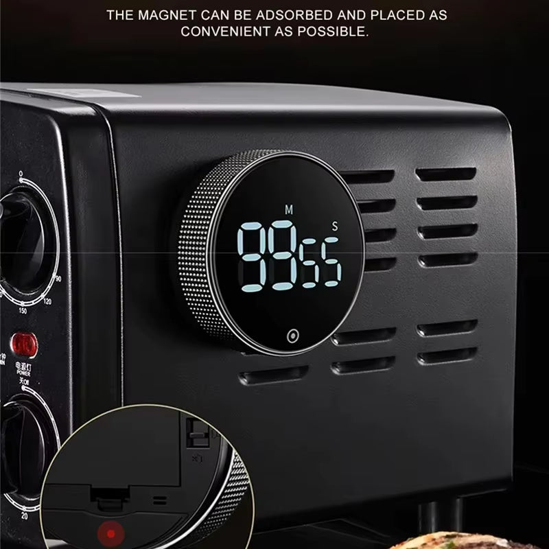 Magnetic Digital Timers Manual Countdown Kitchen Timer Countdown Clock Mechanical Counter for Cooking Shower Study