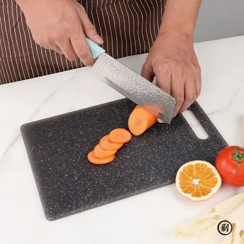 Marble Texture PP Cutting Board Antibacterial and Mildew Cutting Board Kitchen Vegetable Cutting Board Dishwasher Safe